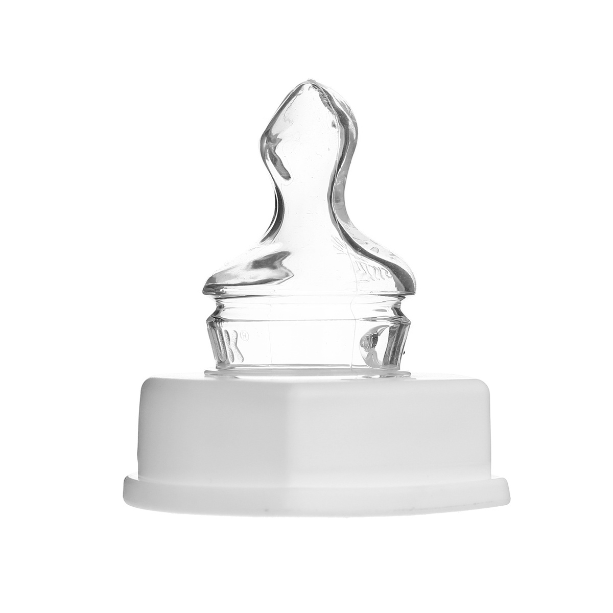 Bình sữa Nuk 125ml cổ hẹp silicon - mặt sau