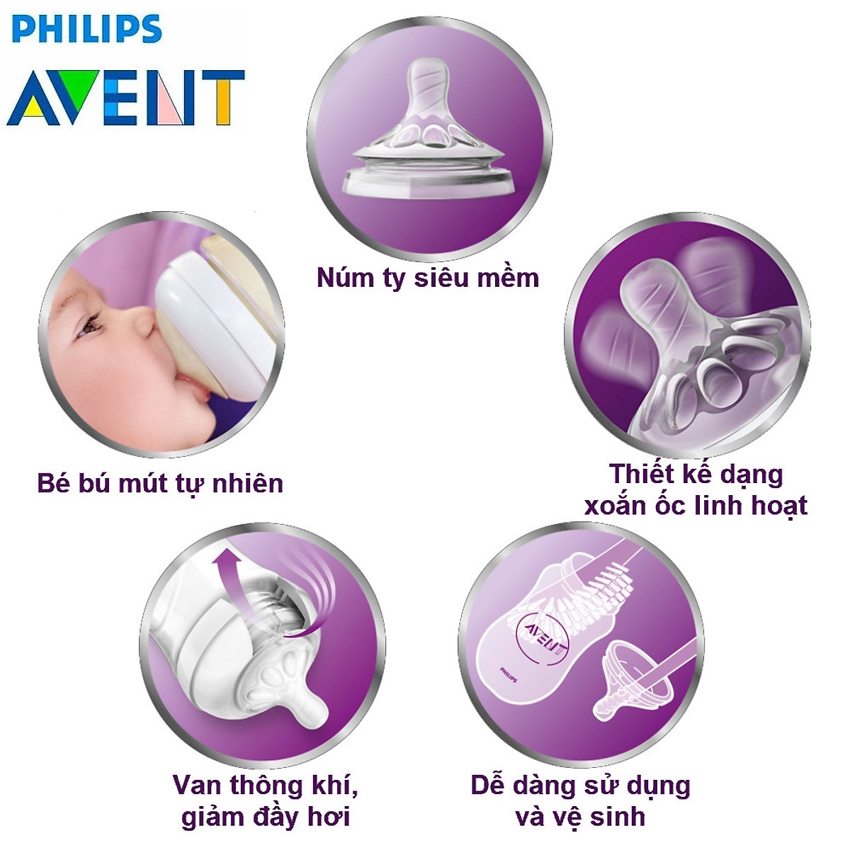 Bình sữa Philips Avent mô phỏng tự nhiên SCF039/17 (60ml) cho bé từ 0M+ - hình 7