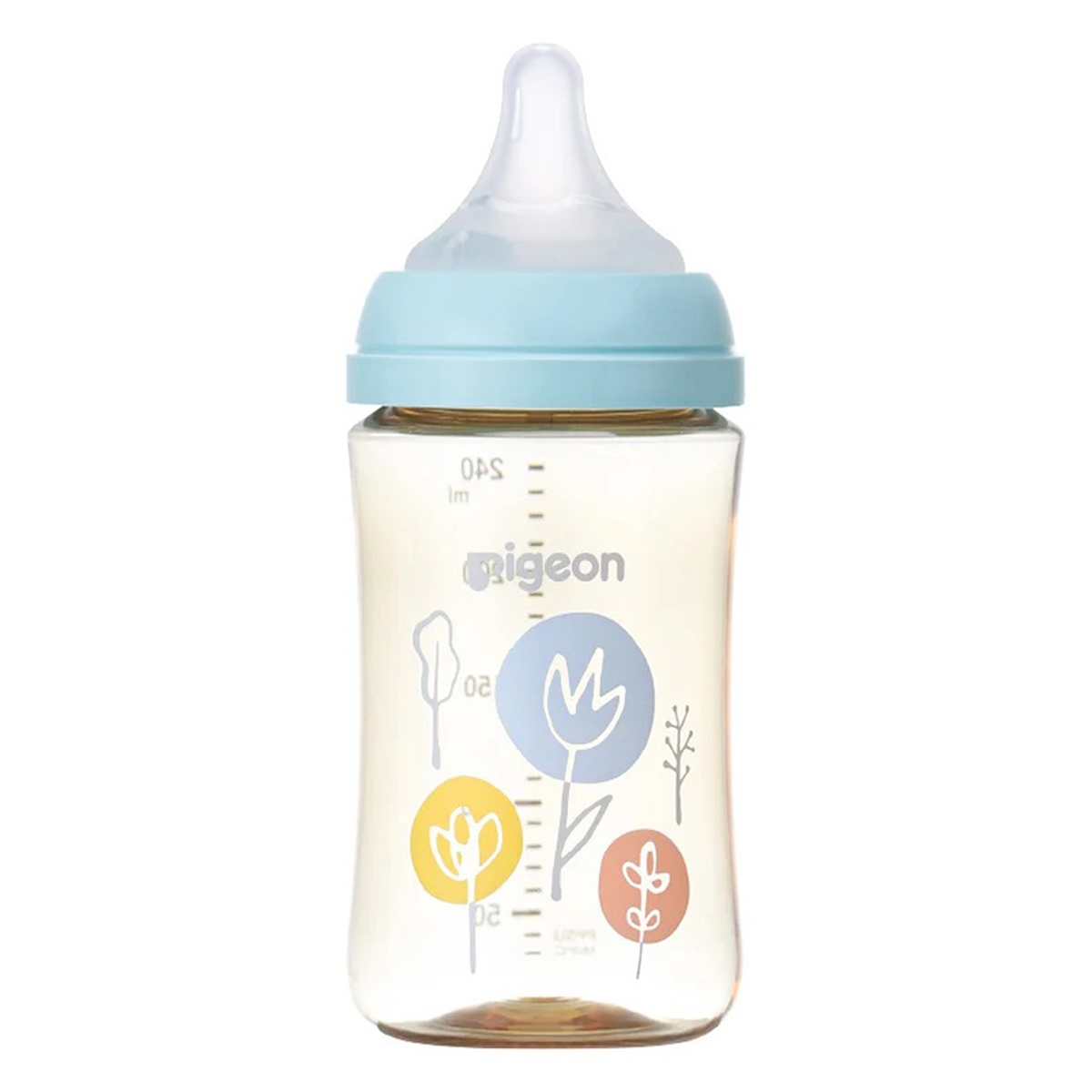 Bình sữa Pigeon PPSU Plus WN3 240ml - mặt trái