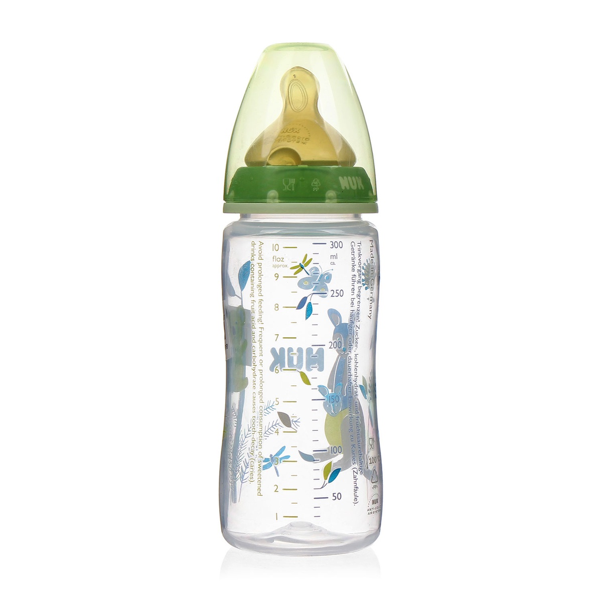 Bình sữa PP cổ rộng cao su siêu mềm 300ml 741617 - mặt phải
