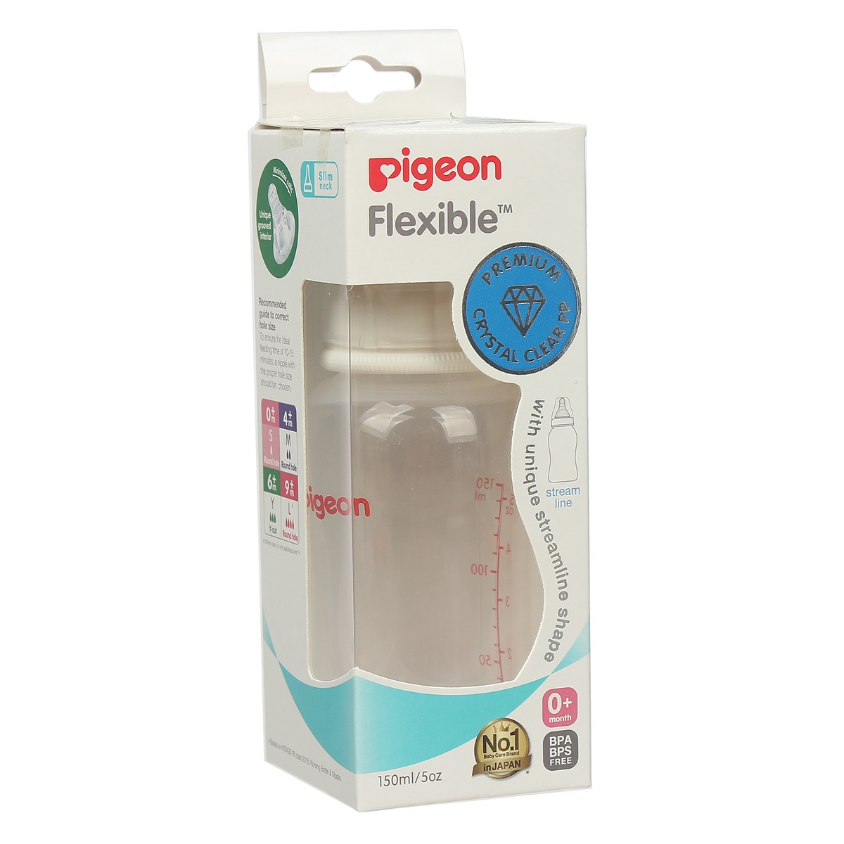 Bình sữa Pigeon 150ml  Streamline (> 0 tháng tuổi) - hình 6