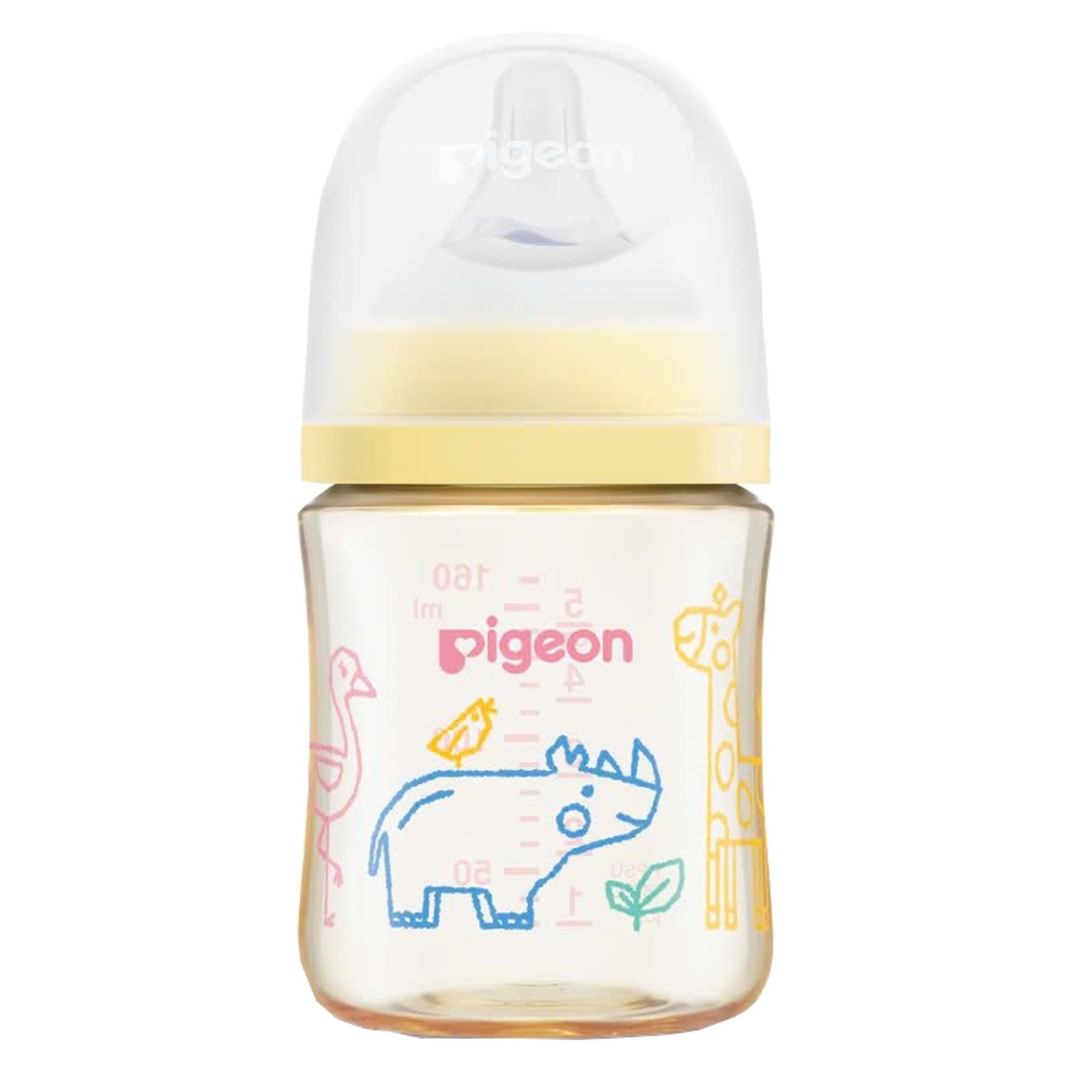 Bình sữa PPSU Pigeon Đại Dương/Muông Thú 160ml - mặt trái