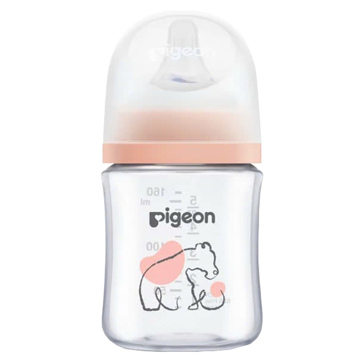 Bình sữa T-Ester Pigeon họa tiết Mây/Gấu 160ml - mặt trái