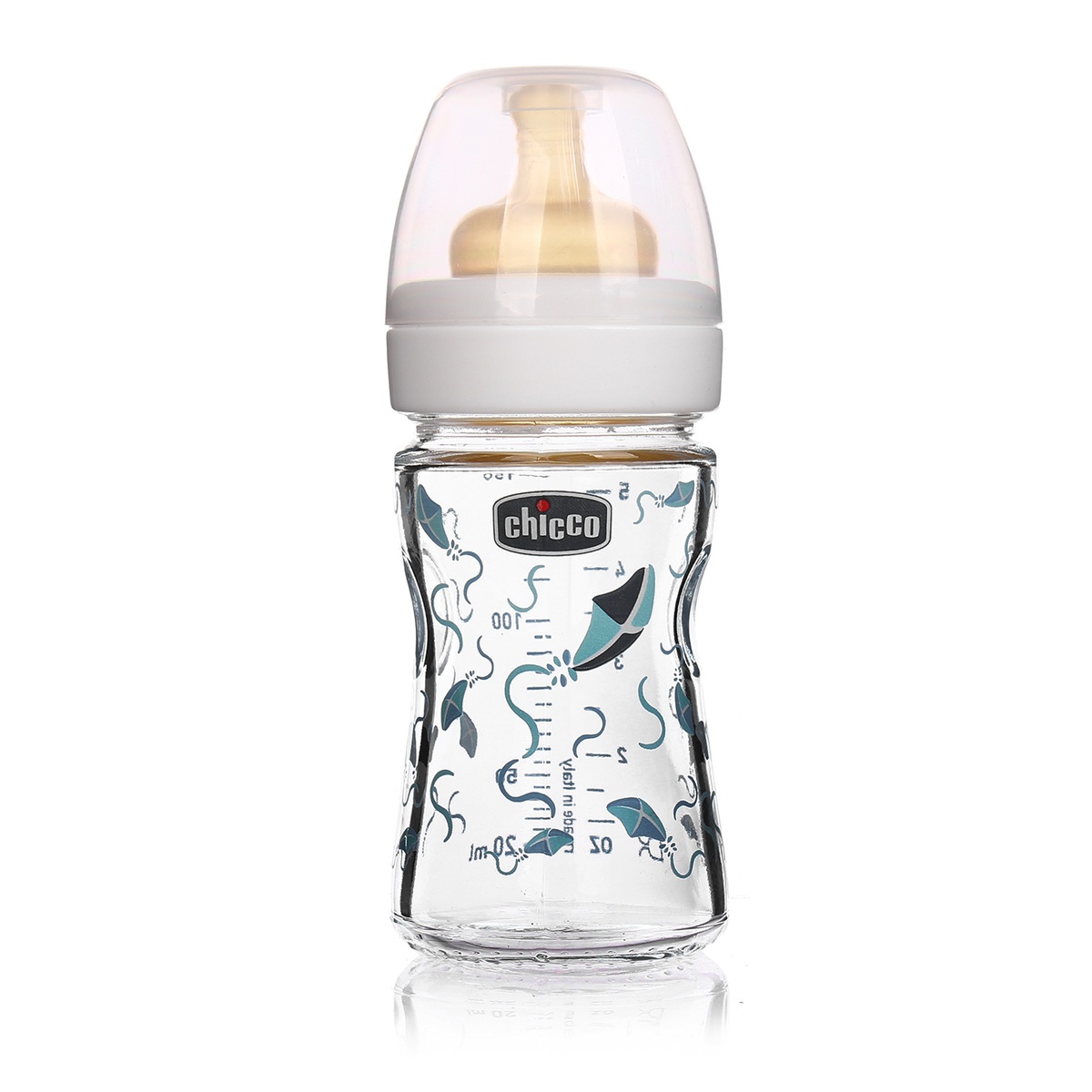 Bình sữa thủy tinh 150ml 8102 - mặt trái