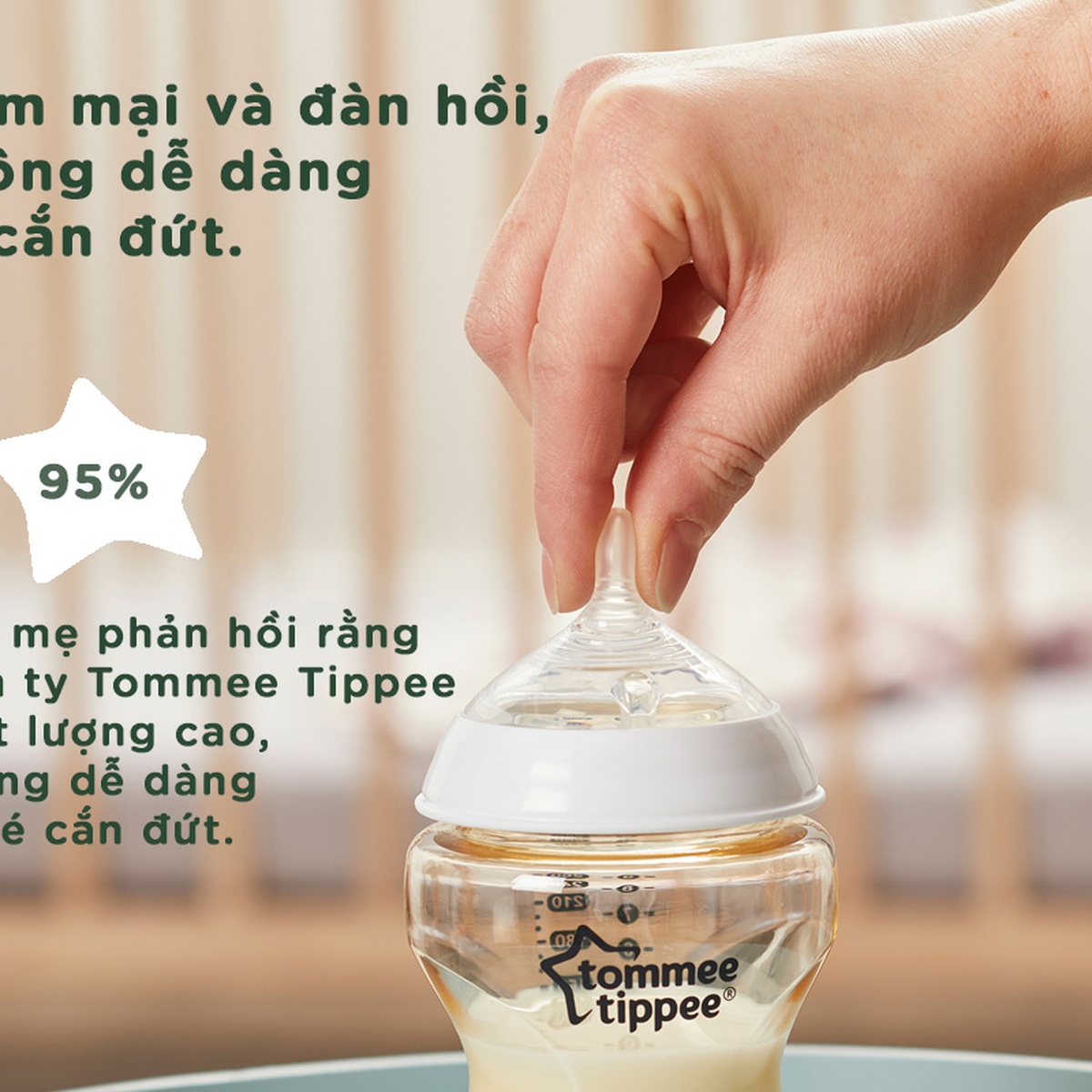 Bình sữa Tommee Tippee Closer PPSU 260ml - mặt phải