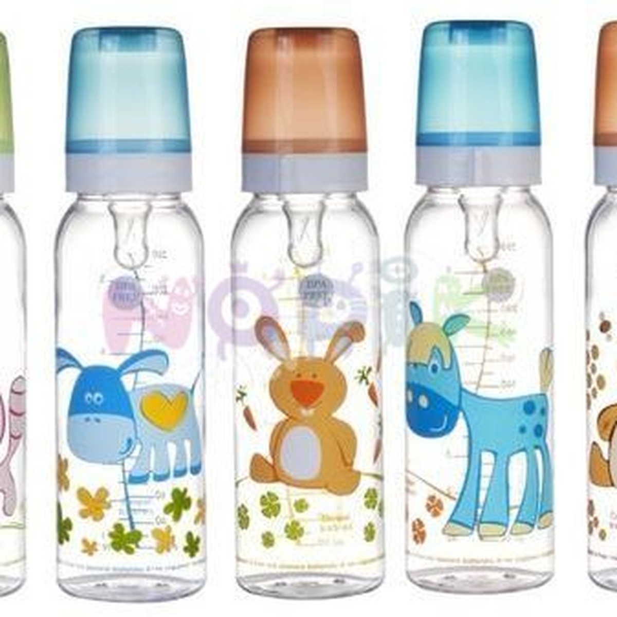 Bình sữa trang trí hình các con vật Canpol 11/841 - mặt phải