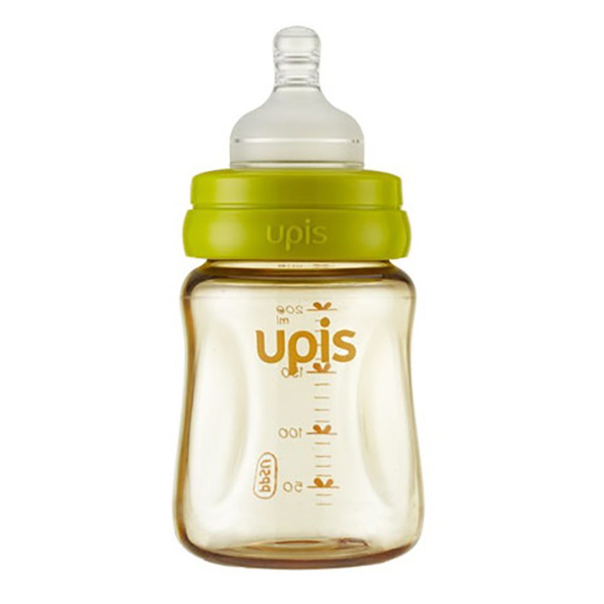 Bình sữa Upis 200ml nhựa PPSU cao cấp - mặt trái
