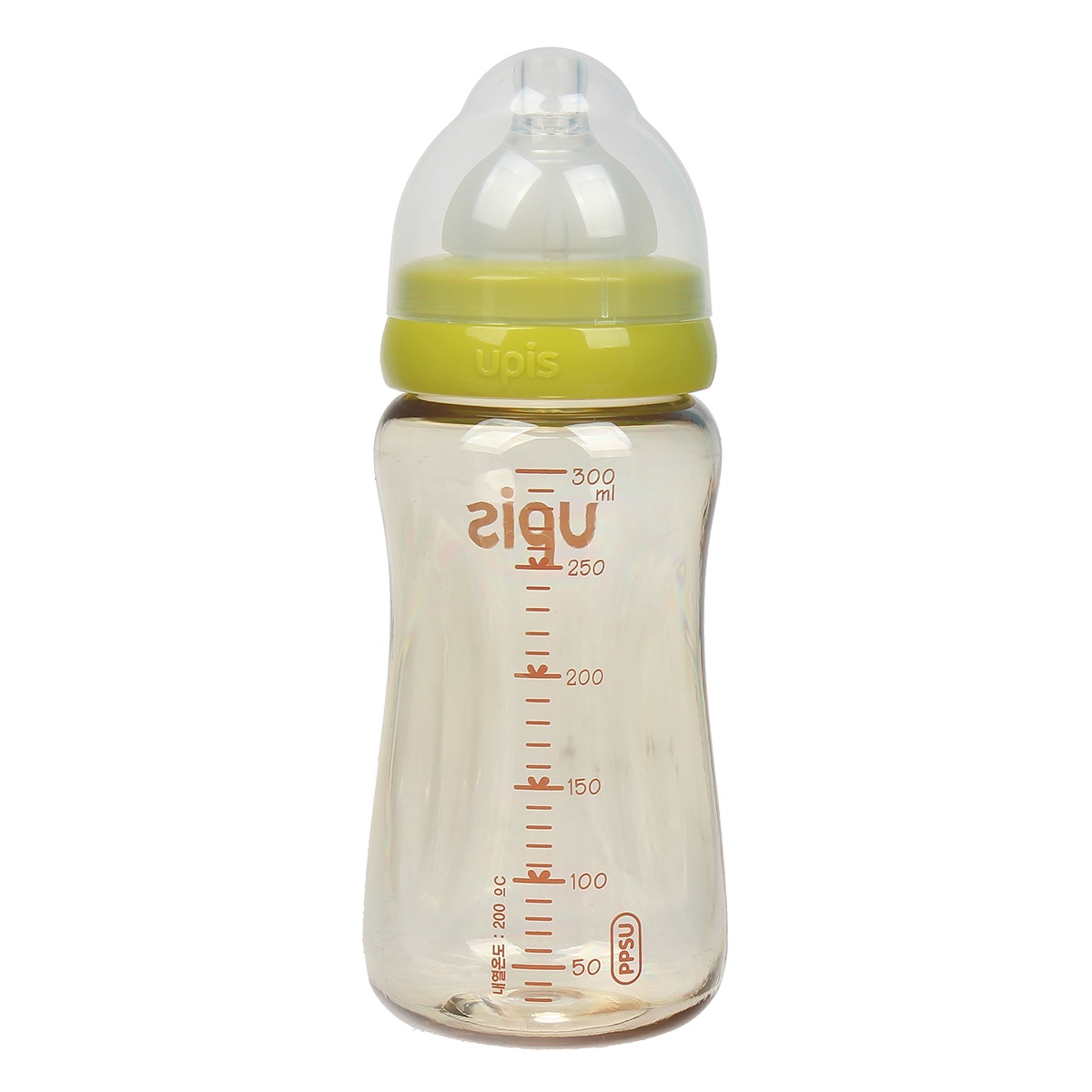 Bình sữa UPIS 300ml Hàn Quốc nhựa PPSU - mặt phải