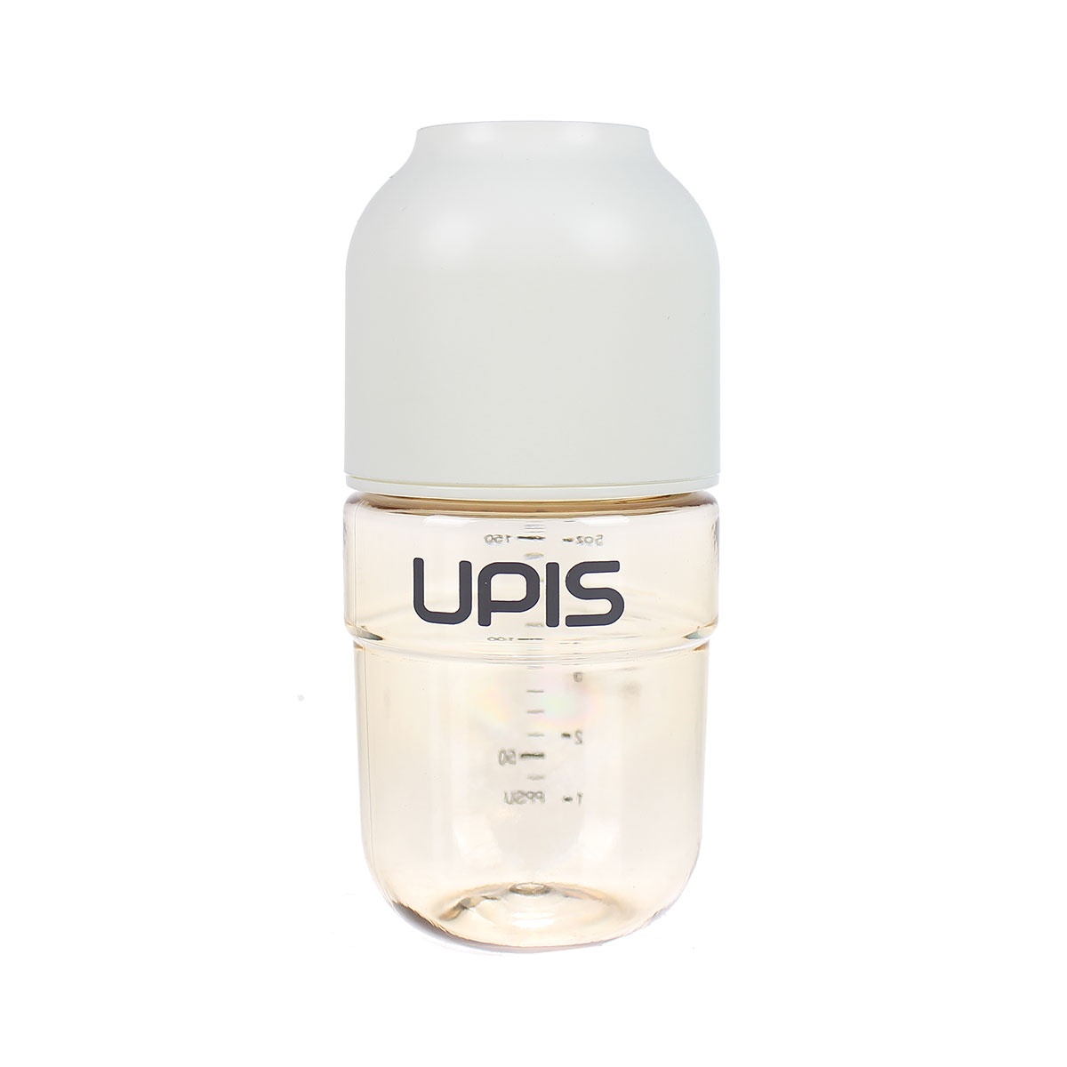 Bình sữa Upis Premium PPSU 180ml (Trắng) - mặt trái