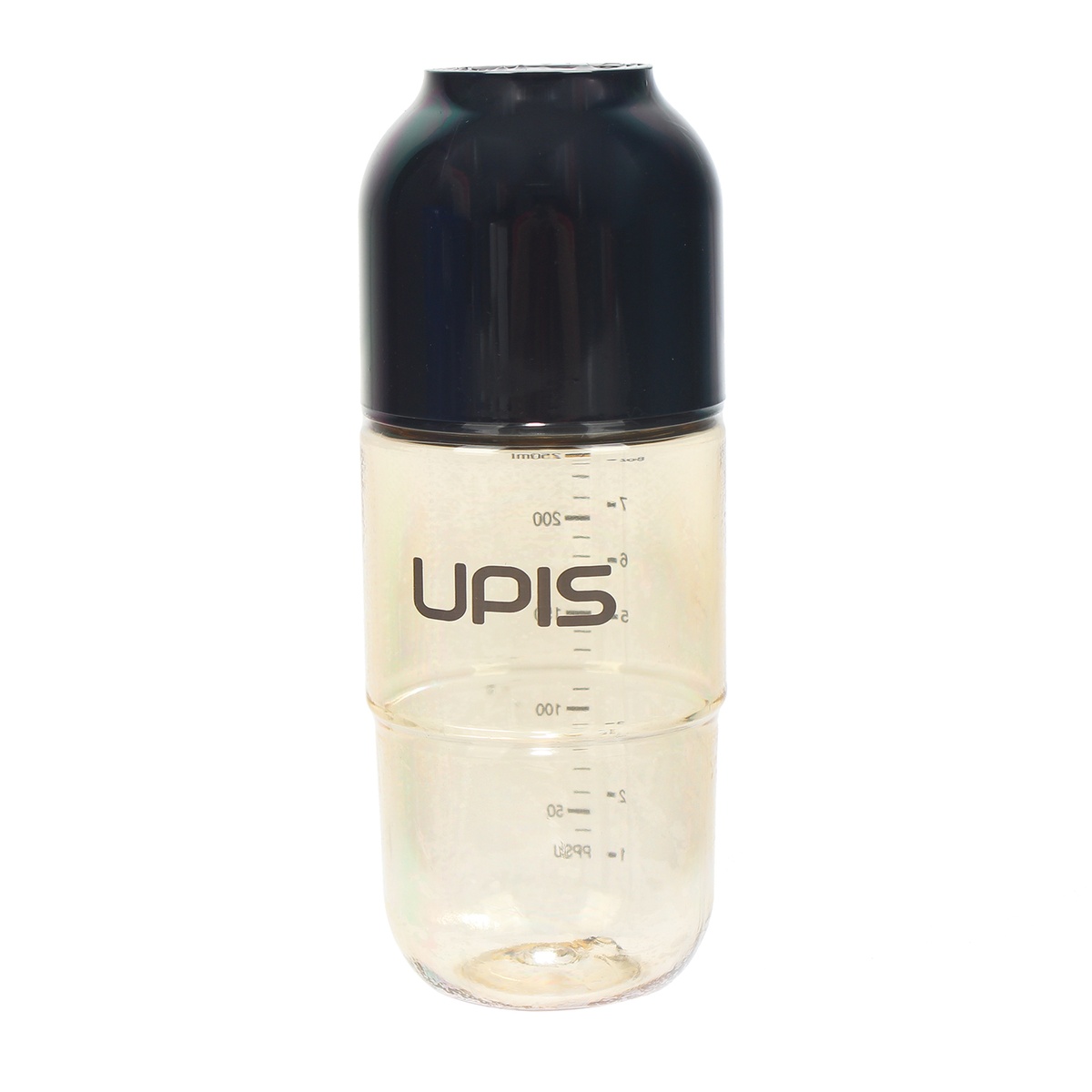 Bình sữa Upis Premium PPSU 260ml (Navy) - mặt trái