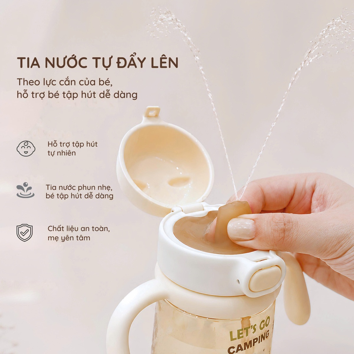 Bình tập hút Honper Teddy HP150 330ml 5M+ (Màu ngẫu nhiên) - hình 6