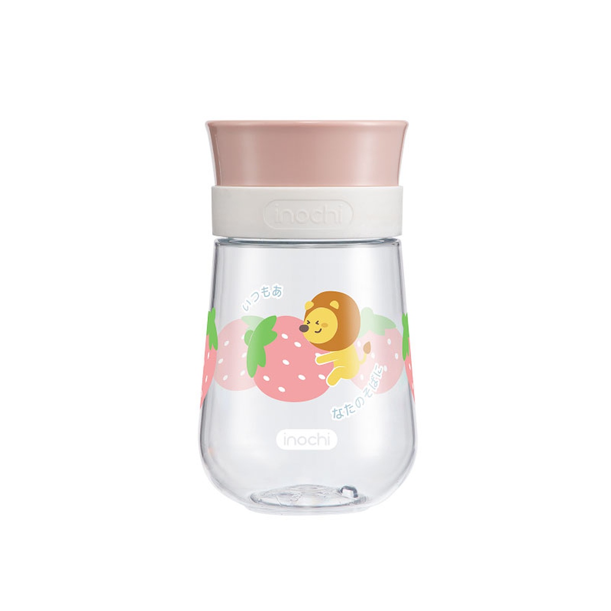 Bình tập uống nước Inochi Goki Circle 350ml (Hồng)