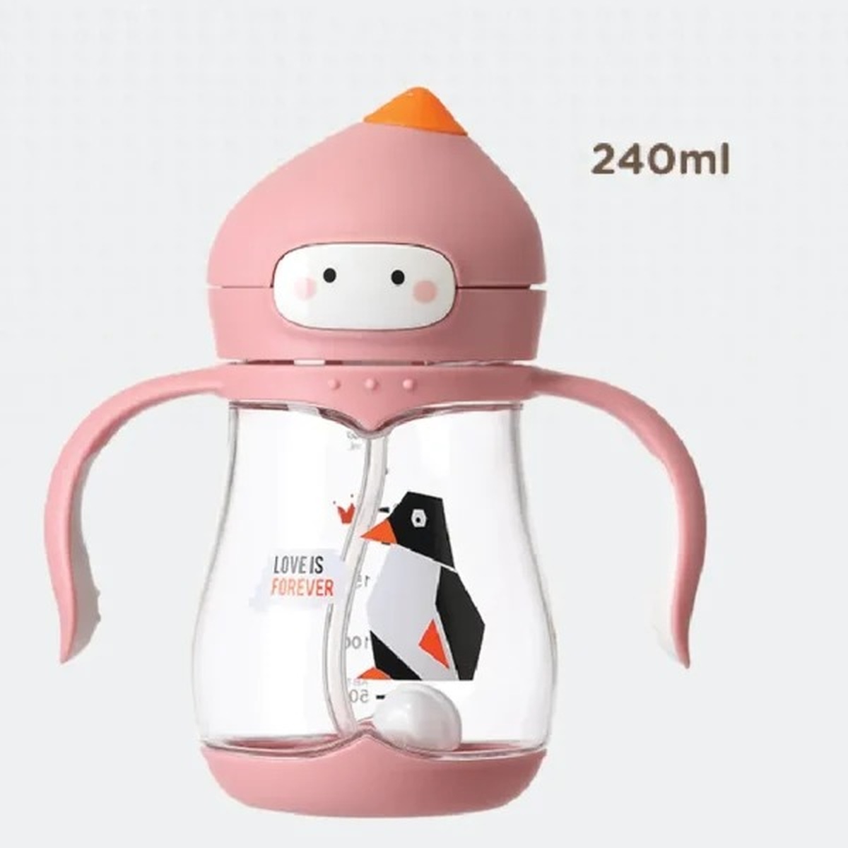 Bình tập uống nước cho bé Tritan Galena GA-B05 240ml (Màu ngẫu nhiên) - mặt sau