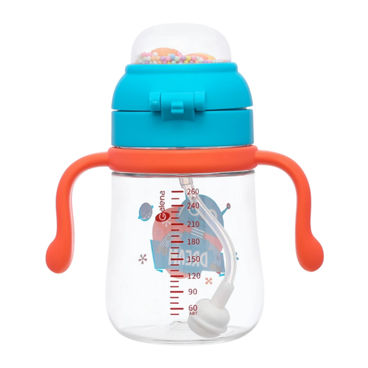 Bình tập uống nước 330ml Galena GA-B02 (Mẫu ngẫu nhiên) - mặt phải