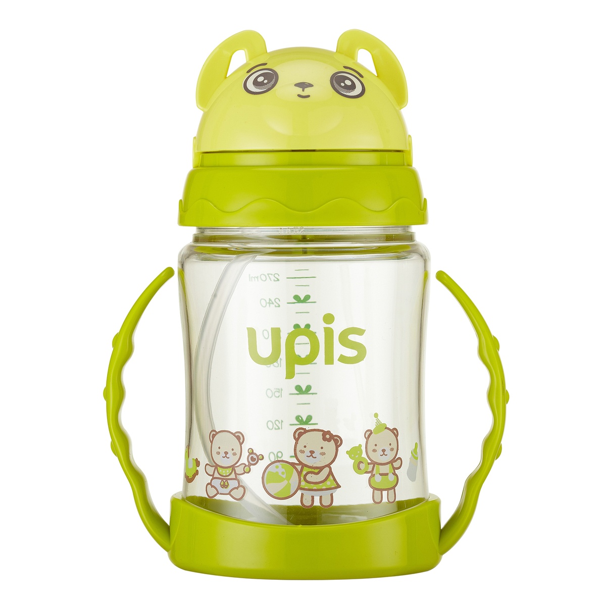 Bình tập uống UPIS 280ml Hàn Quốc (Giai đoạn 2)  - mặt trái