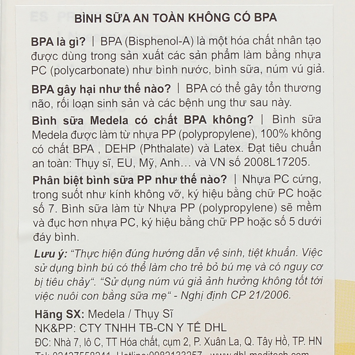 Bình trữ sữa Medela 250ml cho bé - hình 9