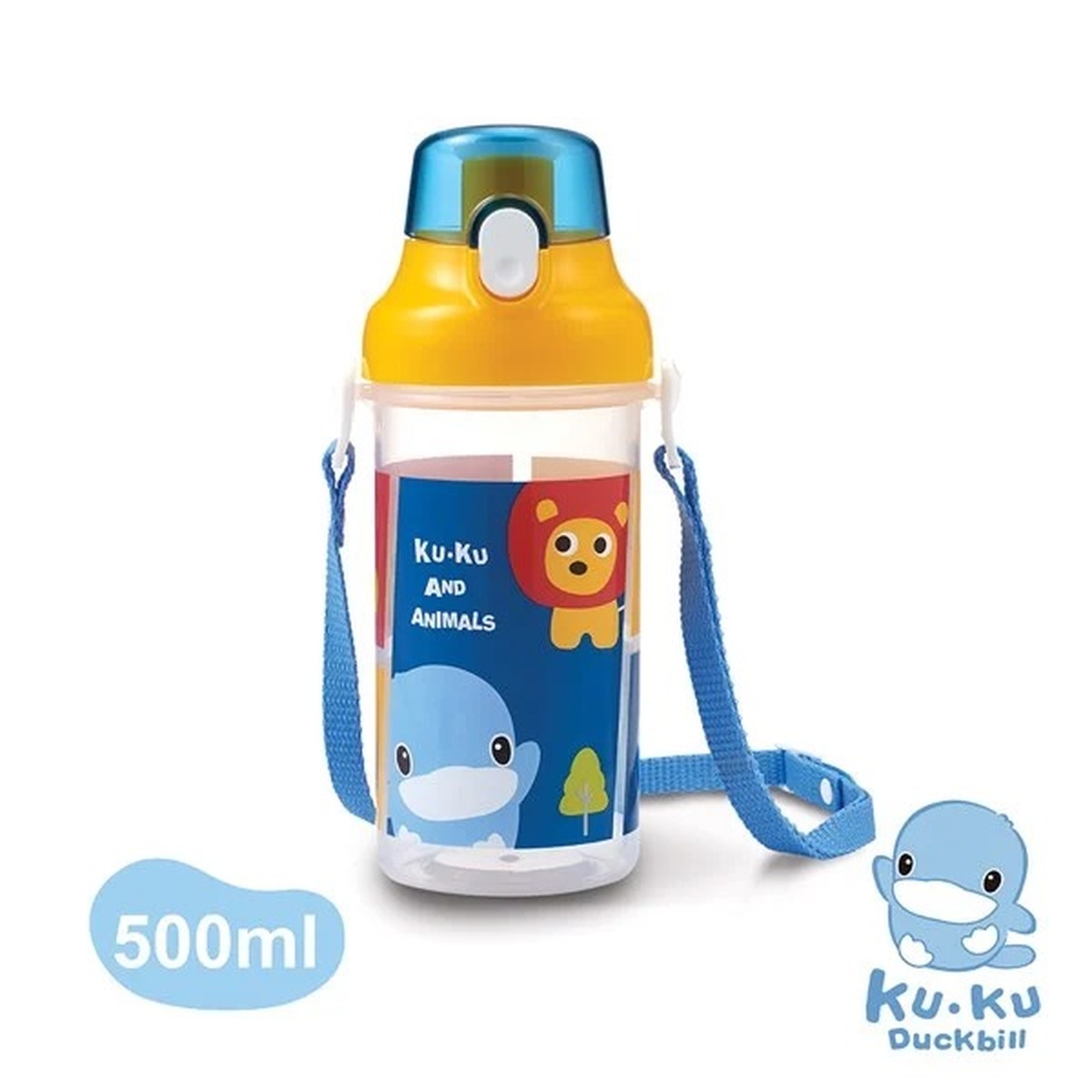 Bình uống nước cho bé KUKU KU5602A 500ml (Màu ngẫu nhiên) - mặt trái