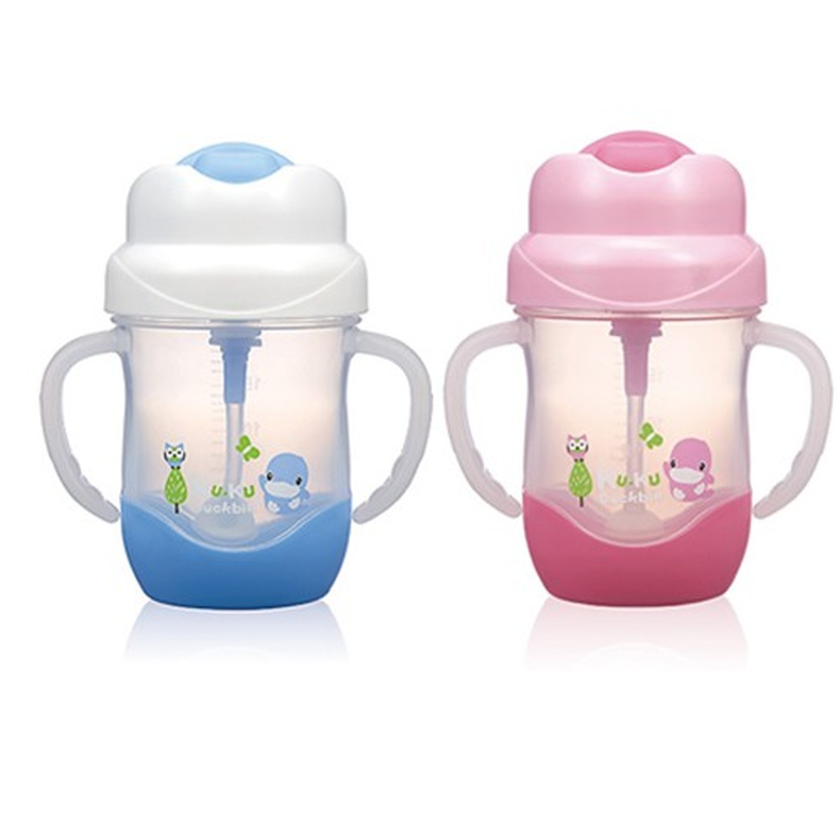 Bình uống nước kèm ống hút và có tay cầm KuKu Ku5472 200ml (Màu ngẫu nhiên) - hình 8