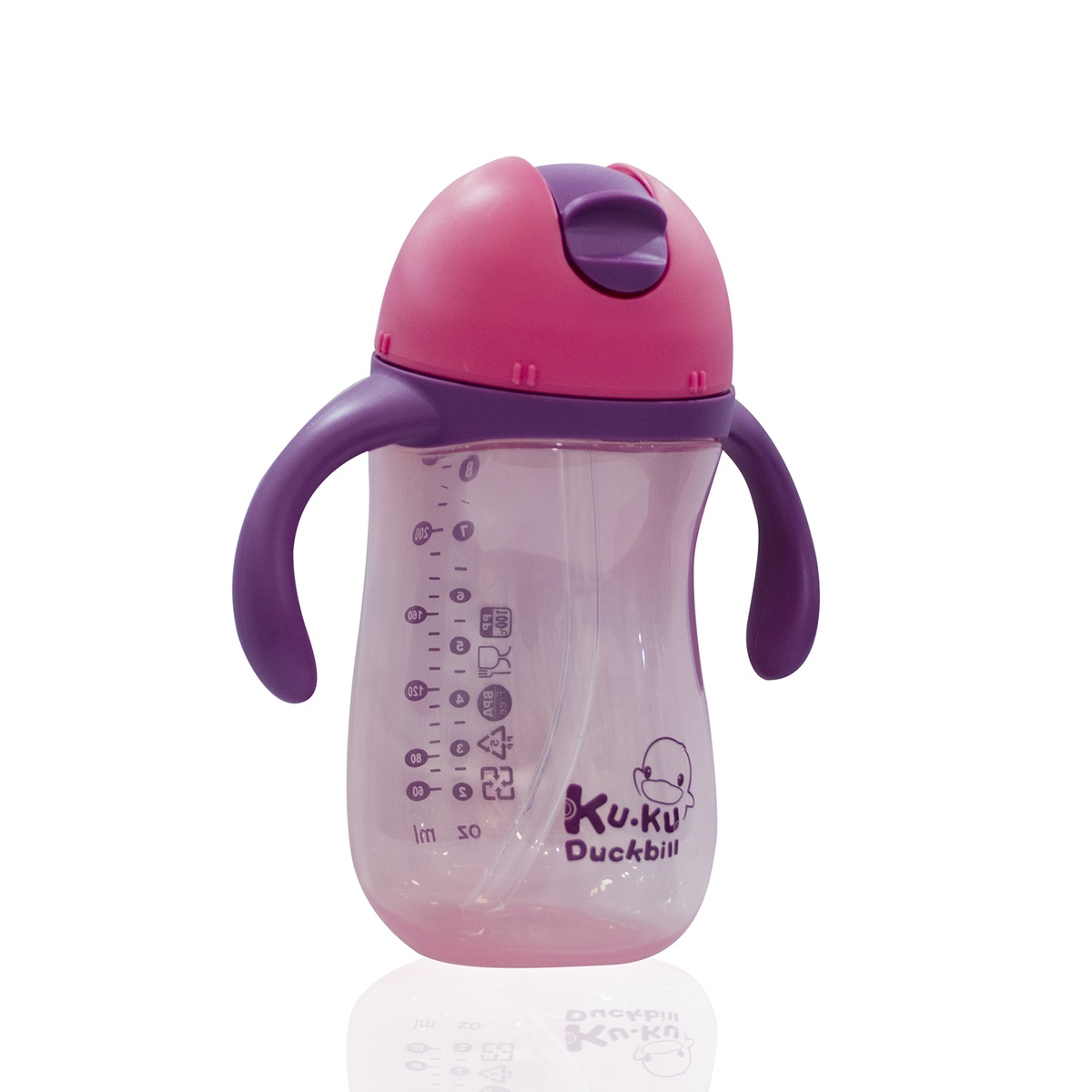 Bình uống nước KUKU 260ml KU5485 (Màu ngẫu nhiên) - mặt trái