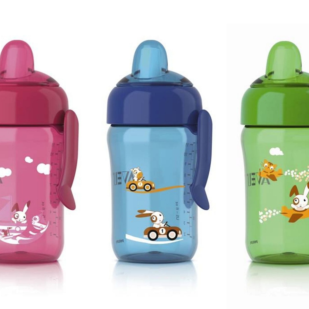Bình uống nước Philips Avent 340ml SCF754 - mặt sau