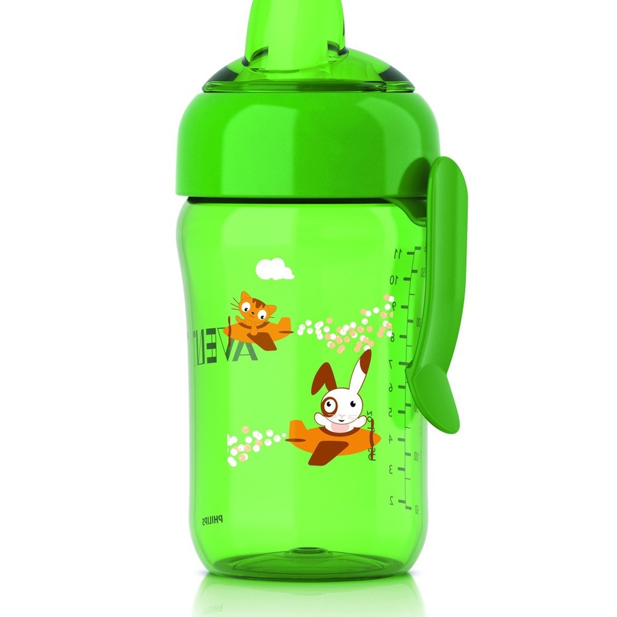 Bình uống nước Philips Avent 340ml SCF754 - mặt trái