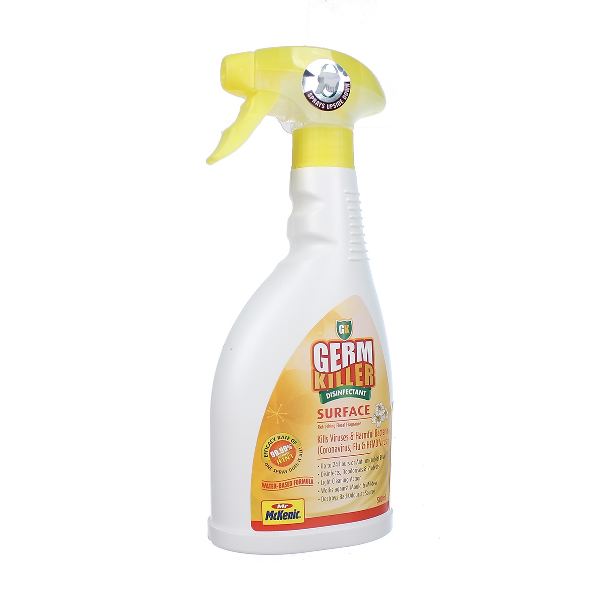 Bình xịt bề mặt diệt khuẩn Germ Killer Surface 500ml - mặt phải