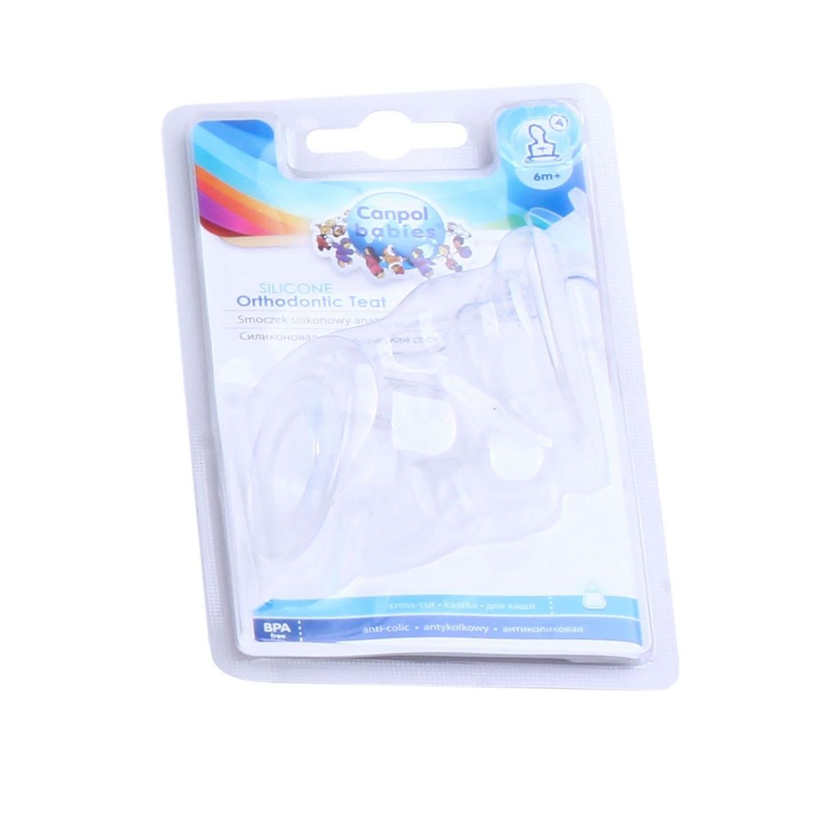 Bộ 2 núm ty silicon Canpol Babies 18/128 - góc nghiêng