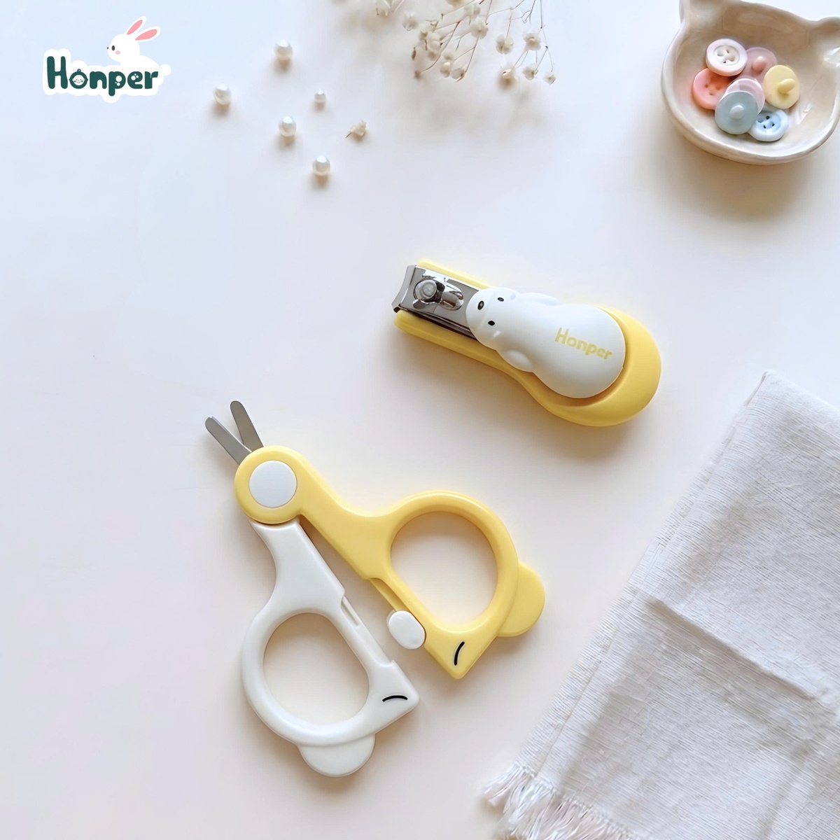 Bộ bấm móng tay và kéo Honper Bear HP203 (Màu ngẫu nhiên) - hình 6