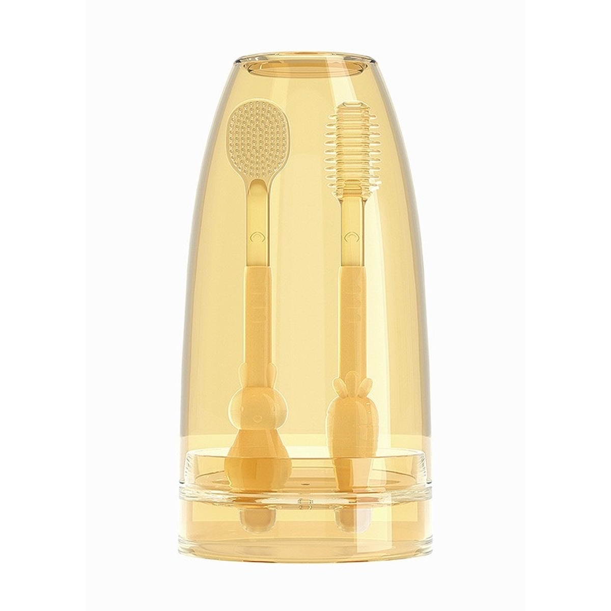 Bộ bàn chải rơ lưỡi silicone siêu mềm AC - mặt sau
