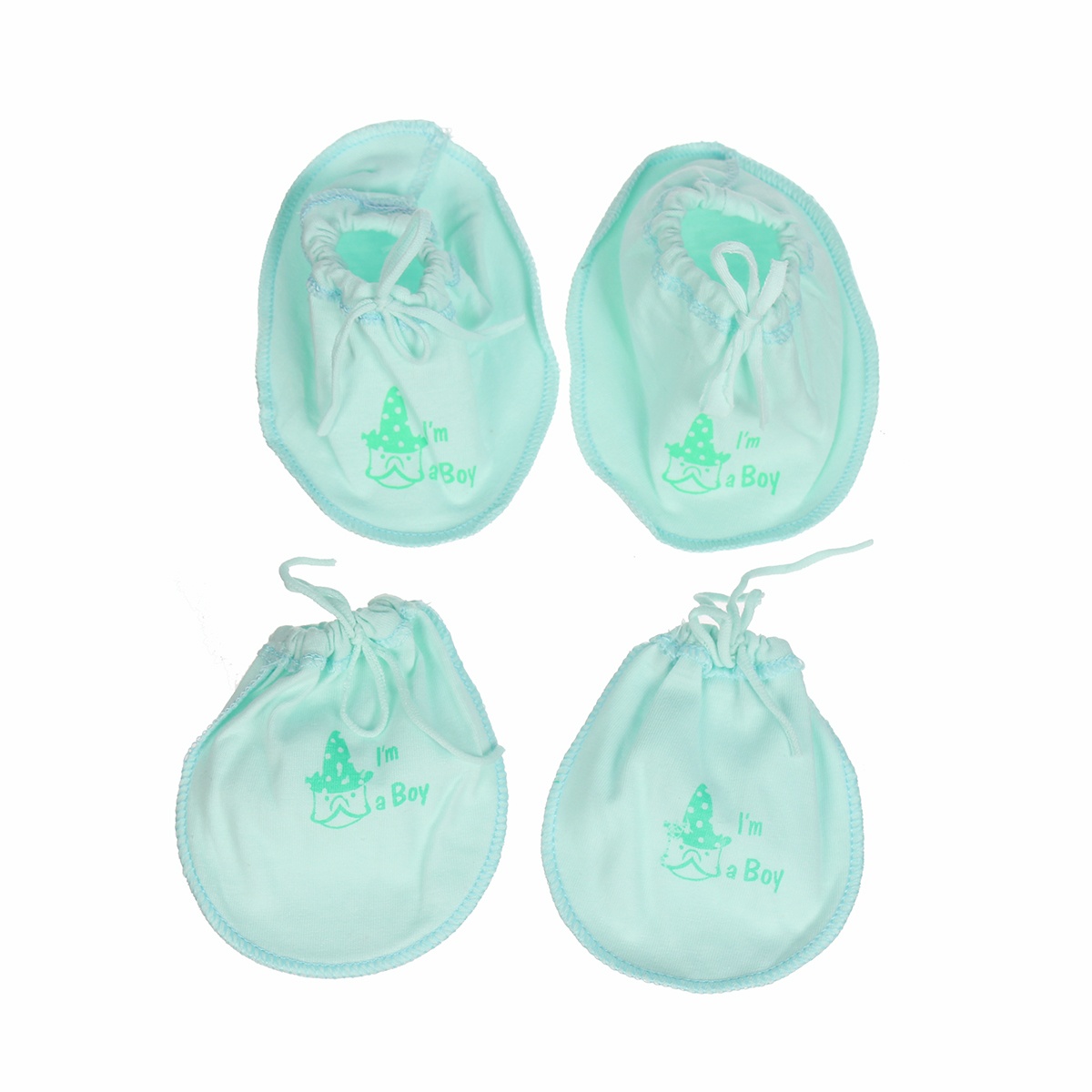Bộ bao tay chân buộc dây Kidsplaza TM19 - mặt phải