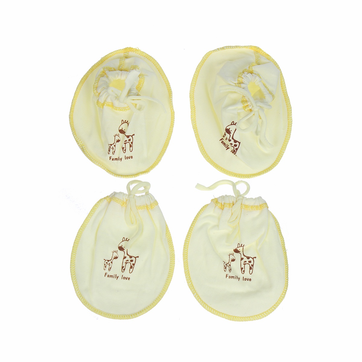 Bộ bao tay chân buộc dây Kidsplaza TM19 - mặt sau