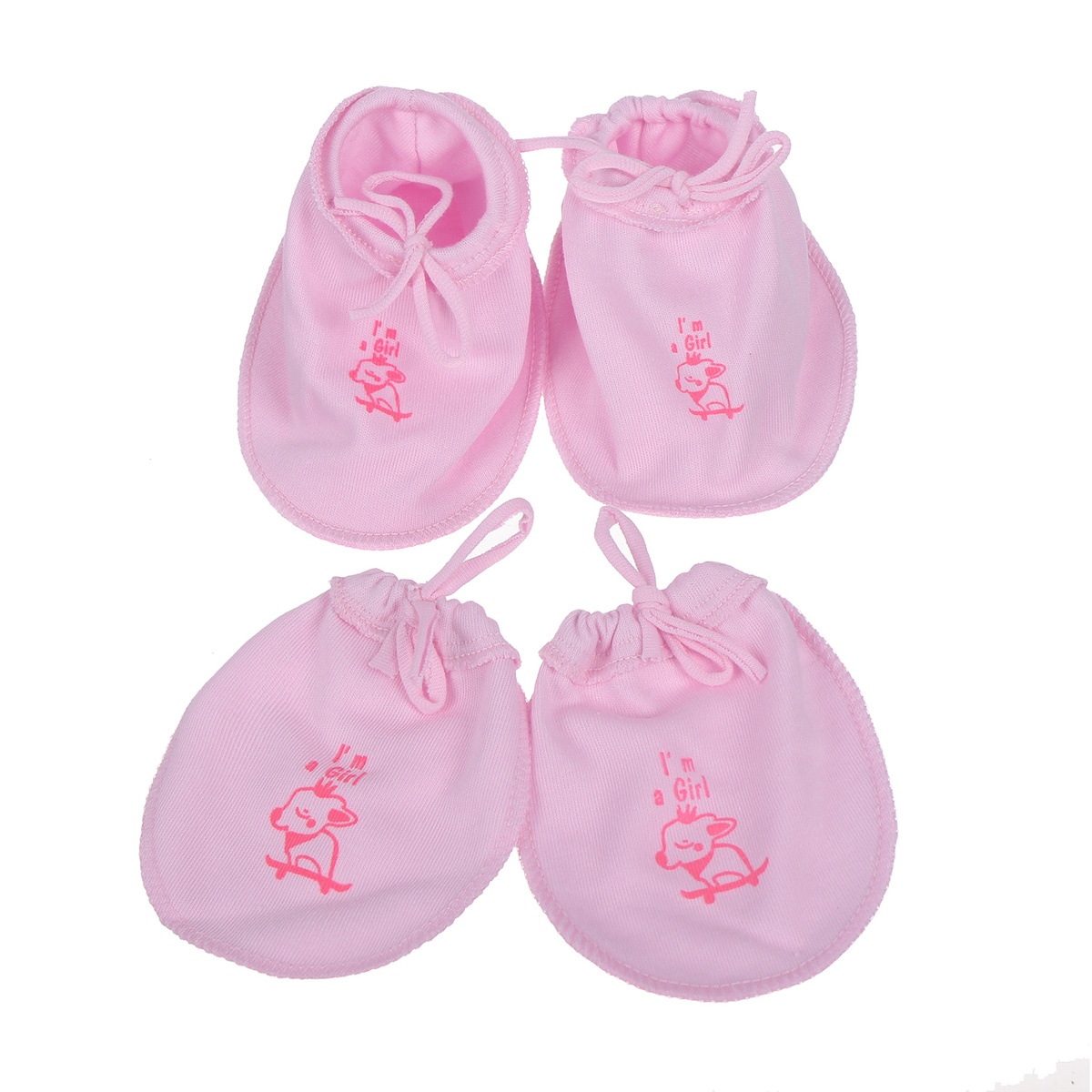 Bộ bao tay chân cotton Kiza  - mặt trái