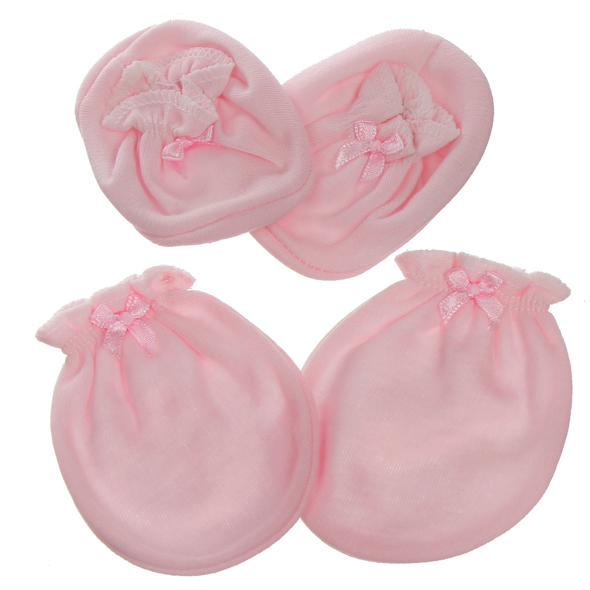 Bộ bao tay chân sơ sinh Junior SJ1100 - mặt trái