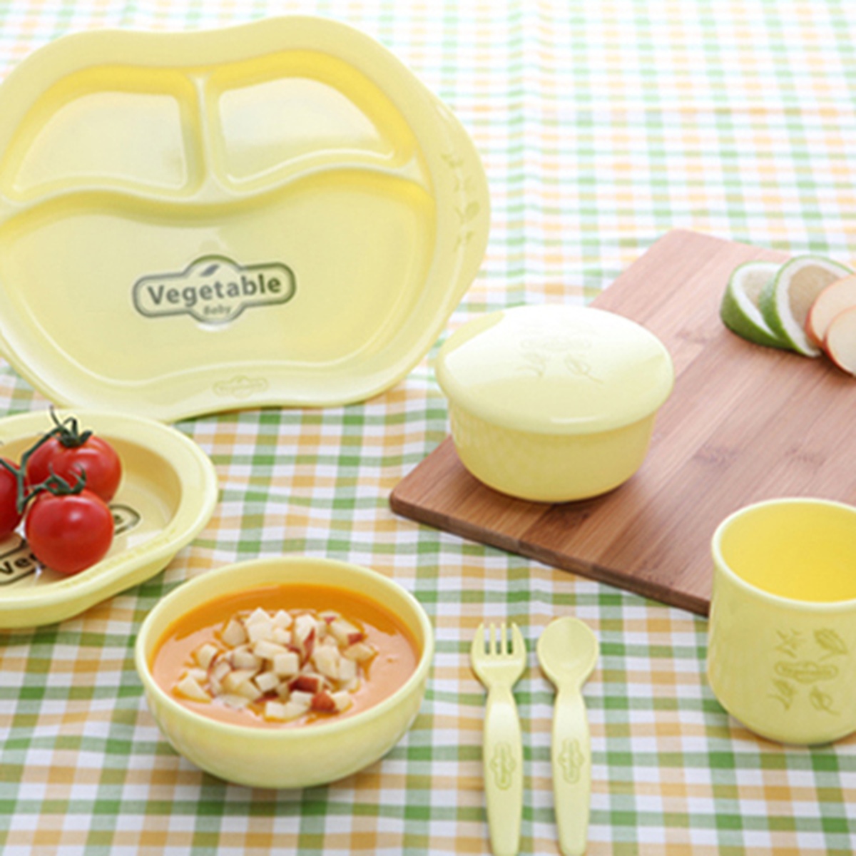 Bộ bát đĩa 8 chi tiết Vegetable VB-DS8 - mặt trái