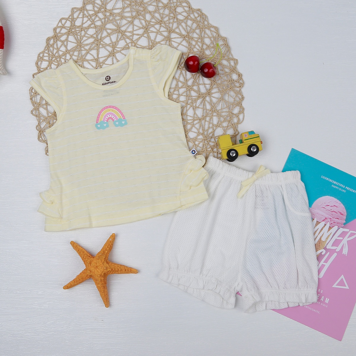 Bộ bé gái KidsPlaza hình cầu vồng HN21H