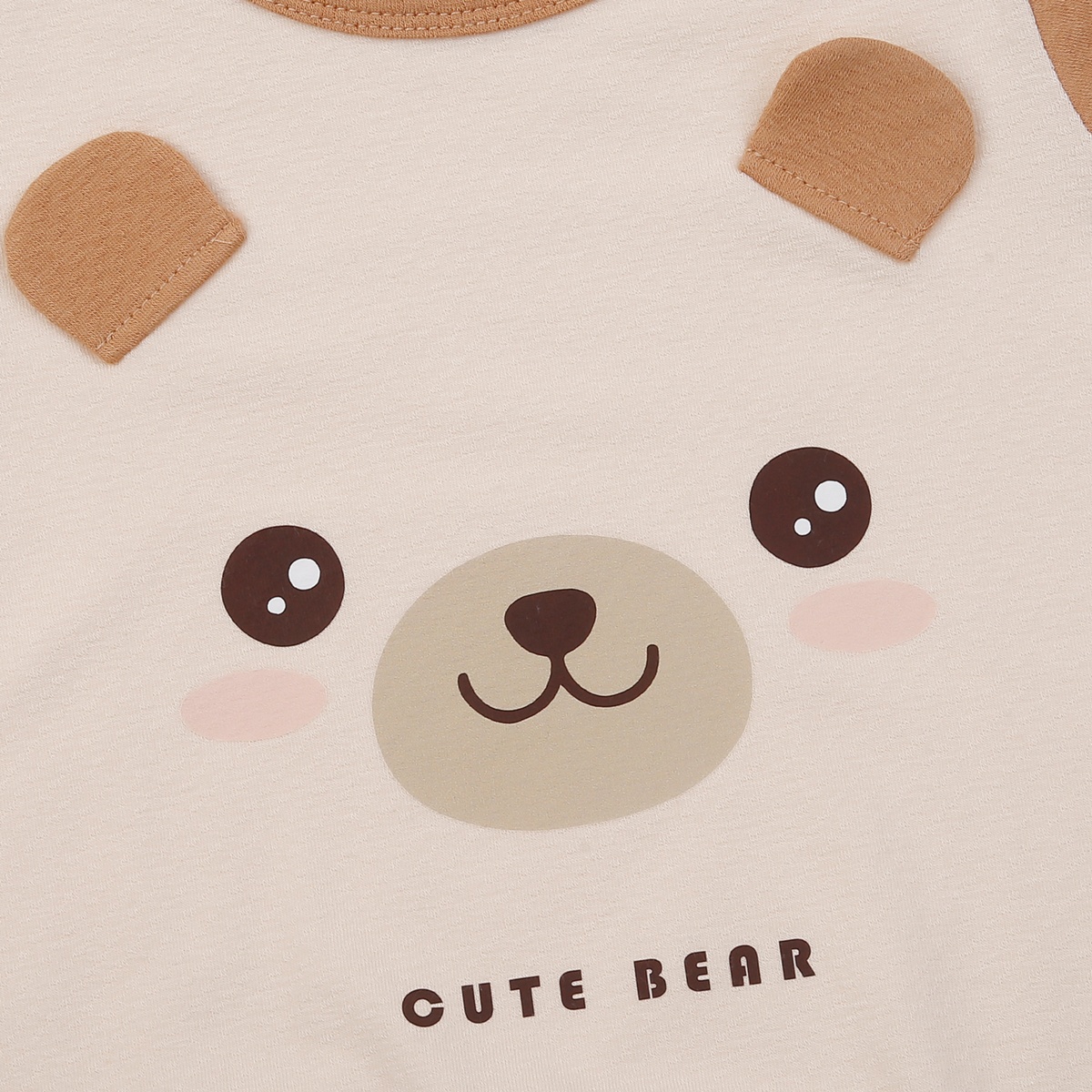 Bộ body bẹn bé trai KidsPlaza in bear HN25H (Be)  - mặt phải