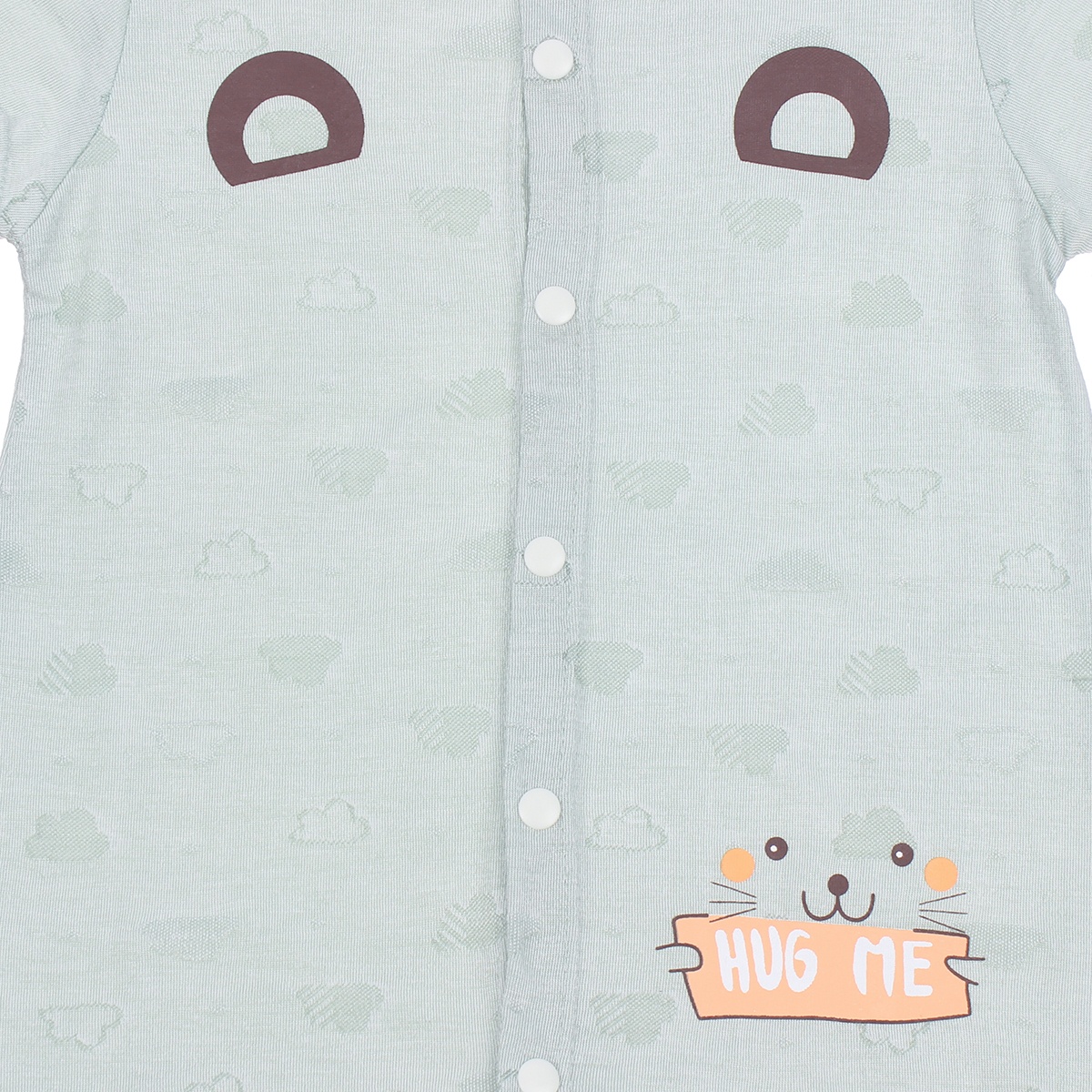  Bộ Body Neil cộc tay Mamago HN20H 6-9M (Xanh Hàn Quốc) - mặt trái