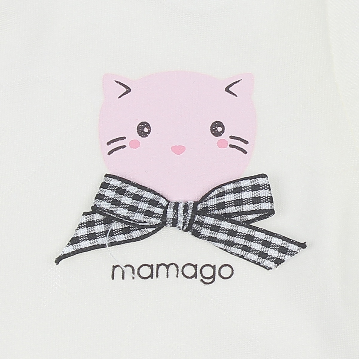 Bộ Body sơ sinh bé gái Neil gấu cộc tay Mamago HN20H 6-9M (Trắng) - mặt sau
