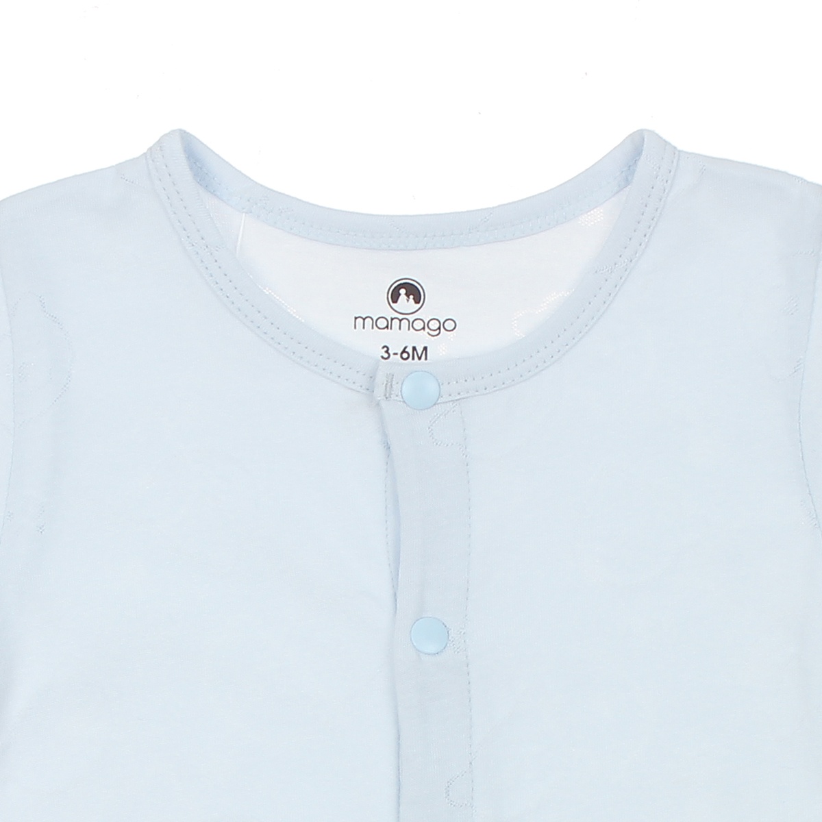 Bộ Body neil gấu cộc tay Mamago HN20H 3-6M  (Xanh Dương) - mặt trái