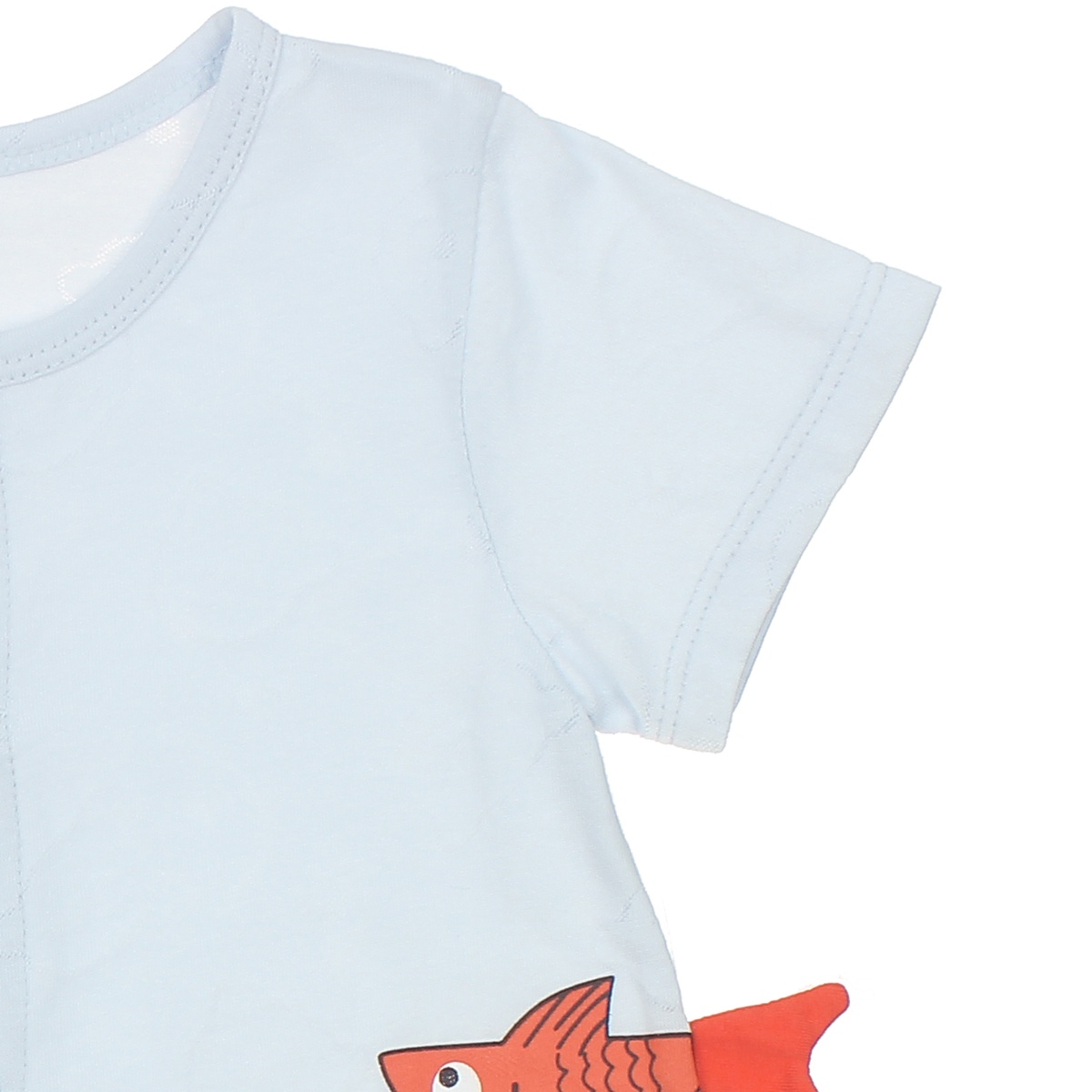 Bộ Body neil gấu cộc tay Mamago HN20H 3-6M  (Xanh Dương) - mặt phải