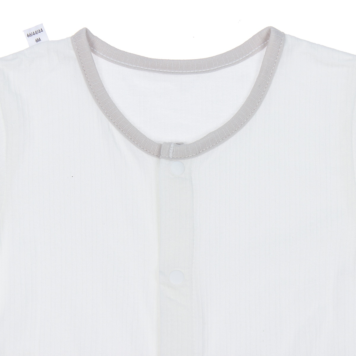 Bộ body yếm áo cộc tay bé gái Mamago có túi M08 (Ghi) 12M - hình 7
