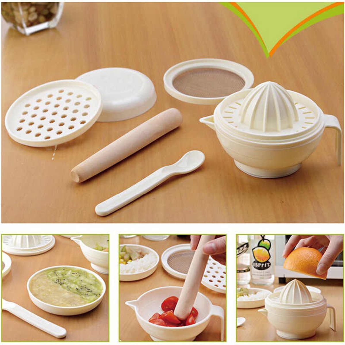 Bộ chế biến ăn dặm AC - góc nghiêng