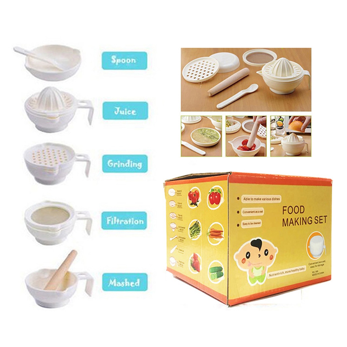 Bộ chế biến ăn dặm AC - mặt phải