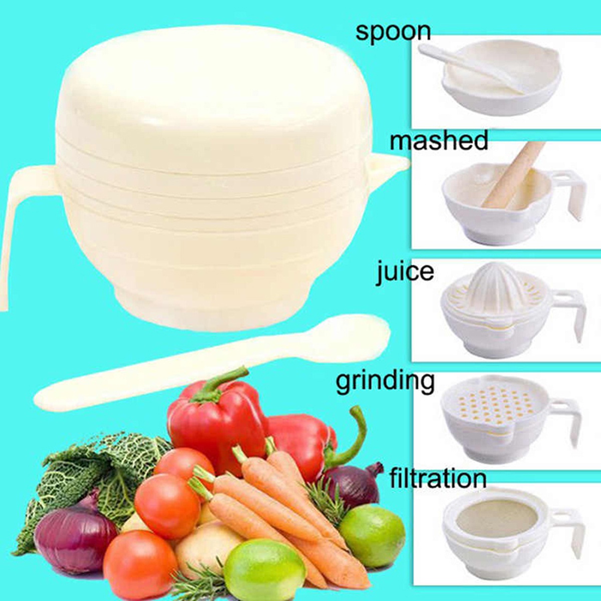 Bộ chế biến ăn dặm AC - hình 8