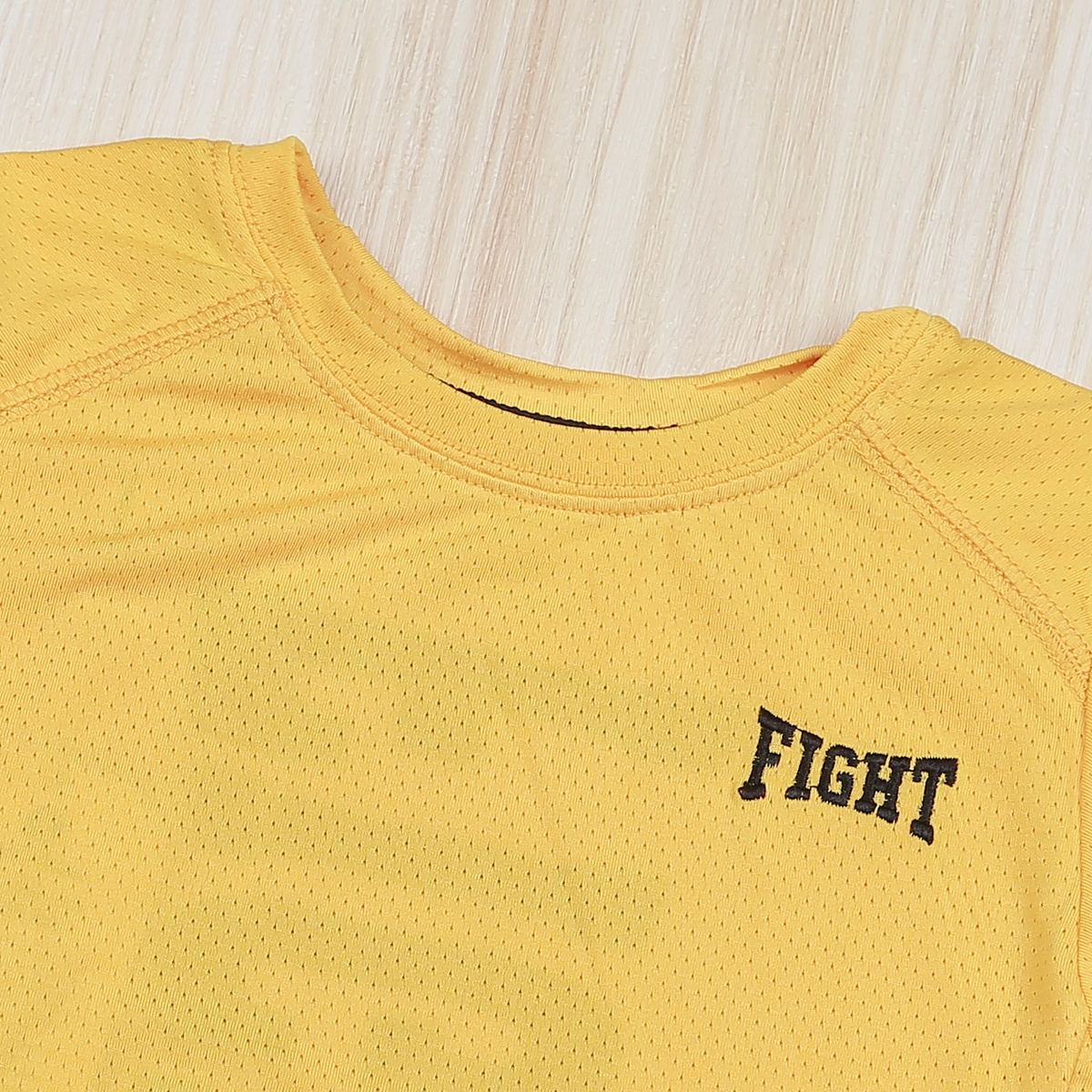 Bộ cộc bé trai in Fight KidsPlaza VY22H Vàng - góc nghiêng