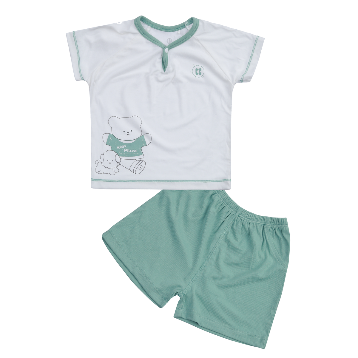 Bộ cộc tay KidsPlaza CV Otis ND24H (Trắng cốm)