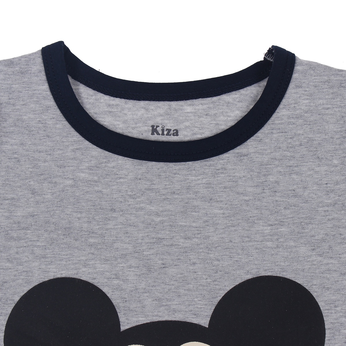 Bộ cotton tay dài in chú chuột Mickey Kiza bé trai  - mặt phải