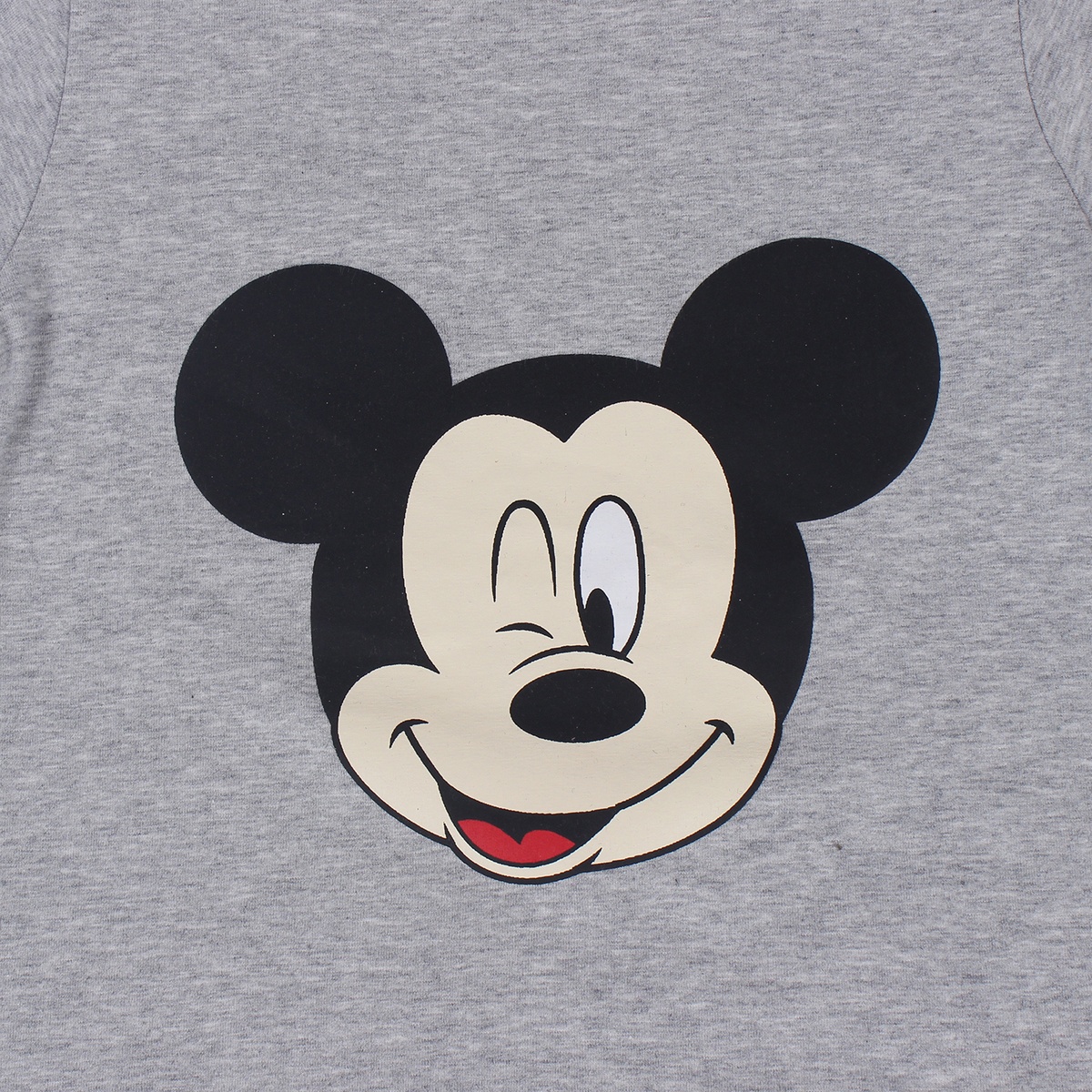 Bộ cotton tay dài in chú chuột Mickey Kiza bé trai  - mặt sau
