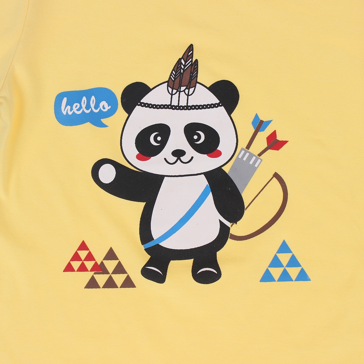 Bộ cotton tay dài in chú gấu trúc Panda Kiza bé trai - hình 6