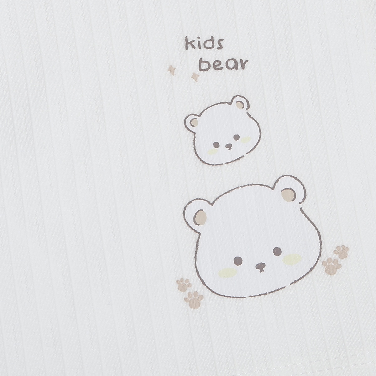 Bộ dài cài chéo KidsPlaza kẻ tăm ND25T (Vàng) - mặt sau